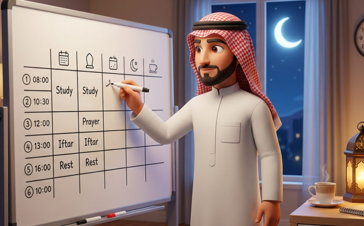  أفضل أوقات المذاكرة في رمضان: استراتيجيات فعّالة من أكاديمية بازيد