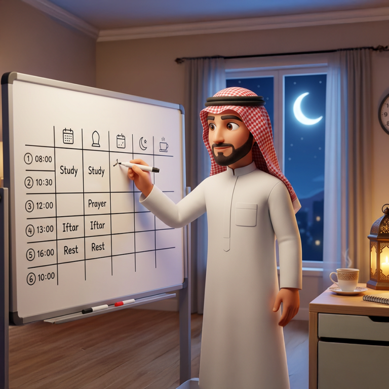أفضل أوقات المذاكرة في رمضان: استراتيجيات فعّالة من أكاديمية بازيد