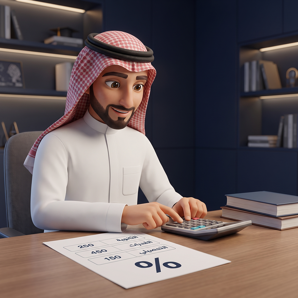 النسبة الموزونة ١٤٤٨: احسبها قبل ما تبدأ استعدادك