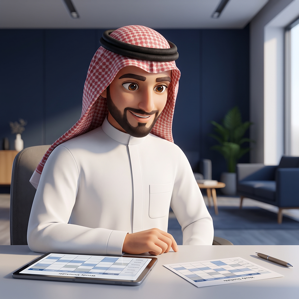 جدول مذاكرة صيفي للقدرات والتحصيلي (قابل للتحميل)